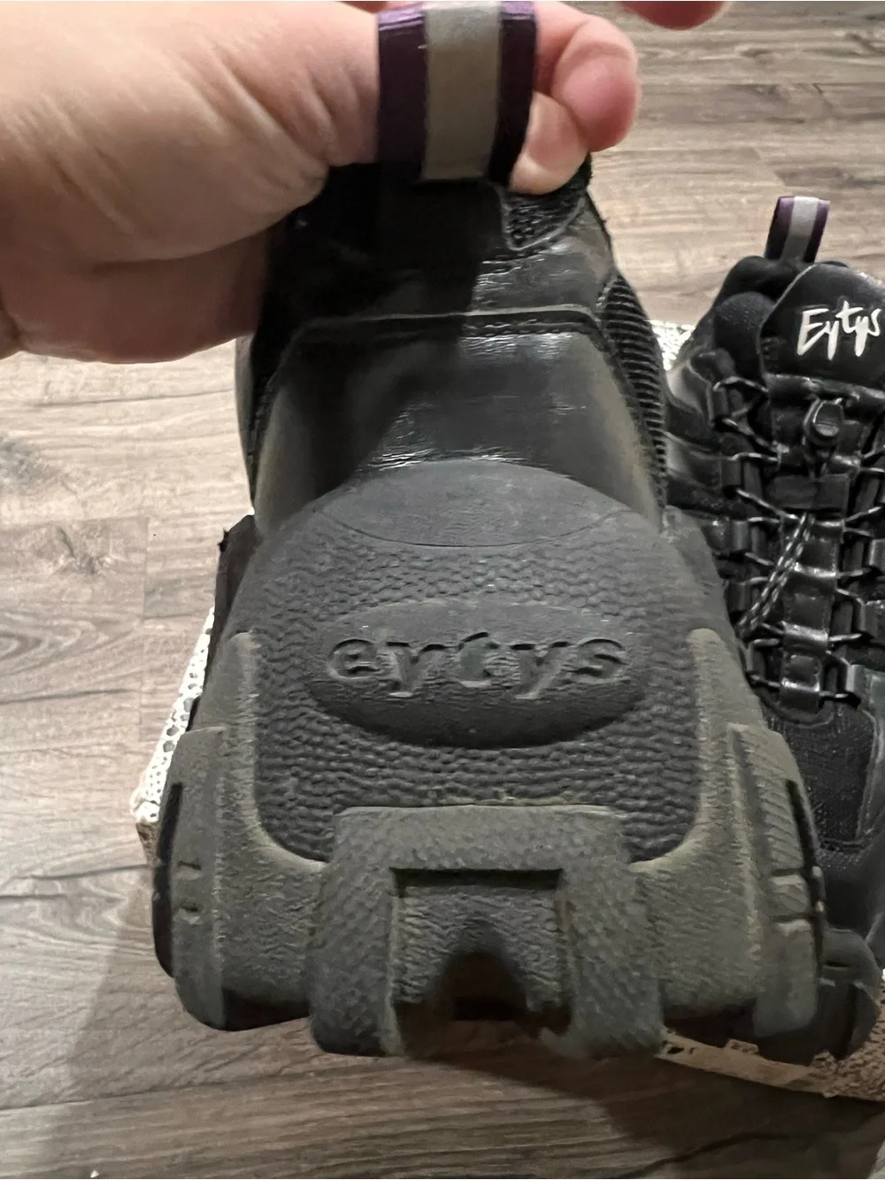 Eytys Halo Black Leather Sneakers